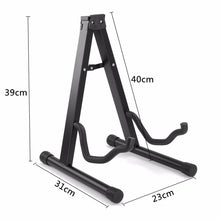 Last inn bildet i Galleri-visningsprogrammet, Portable Universal Guitar Stand Black Folding Tripod Stand Acoustic Classical Electric Guitar Stand Bass Holder Multifunctional
