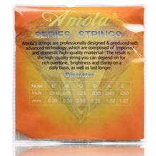 Last inn bildet i Galleri-visningsprogrammet, Amola 010 011 012 Wood Acoustic Guitar Strings Stainless Steel Wire Copper Alloy Winding 6 Strings Accessories Parts
