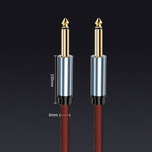 Last inn bildet i Galleri-visningsprogrammet, 6.35mm Jack Audio Cable To 6.35mm Jack Male Mono Gold Plated For Instrument Guitar Mixer Amplifier Bass 1m 2m 3m 5m
