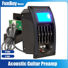 Last inn bildet i Galleri-visningsprogrammet, LC-5 5 Bands Acoustic Guitar Pickup EQ Preamp LCD Tuner Piezo Pickup Equalizer System

