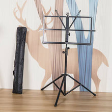 Last inn bildet i Galleri-visningsprogrammet, Guitar Folding Music Sheet Stand Portable Adjustable Lightweight Tripod Stand Aluminum Alloy Holder With Carry Bag For Violin
