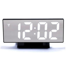 Last inn bildet i Galleri-visningsprogrammet, LED Digital Alarm Clock Mirror Electronic Clocks Multifunction Large LCD Display Digital Table Clock with Temperature Calendar
