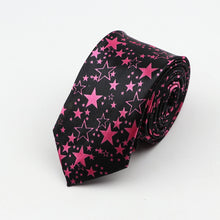 Last inn bildet i Galleri-visningsprogrammet, Classic Fashion Men&#39;s Skinny Tie Colorful Musical Notes Printed Piano Guitar Polyester 5cm Width Necktie Party Gift Accessory
