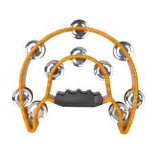 Last inn bildet i Galleri-visningsprogrammet, Wooden Half Moon Drum Orff Tambourine Creative Percussion Musical Instruments ABS Finger-shaped Handle Hand Bell
