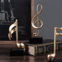 Last inn bildet i Galleri-visningsprogrammet, Home Decoration Music Note Crafts Wine Cabinet Decoration Art Resin Sculpture
