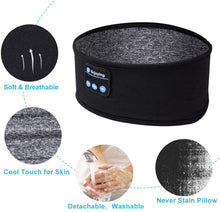 Last inn bildet i Galleri-visningsprogrammet, VIP Sleeping Headphones Sports Headband Thin Soft Elastic Comfortable Wireless Music Earphones Eye Mask for Side Sleeper
