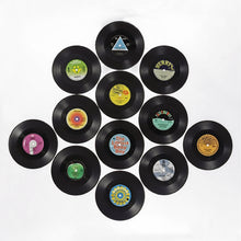 Last inn bildet i Galleri-visningsprogrammet, 12pcs Plastic Retro Vinyl Record Cup Mat Anti-slip Coffee Coasters Heat Resistant Music Drink Mug Mat Table Placemat Home Decor
