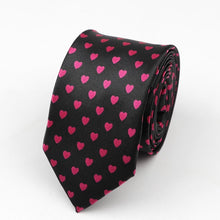 Last inn bildet i Galleri-visningsprogrammet, Classic Fashion Men&#39;s Skinny Tie Colorful Musical Notes Printed Piano Guitar Polyester 5cm Width Necktie Party Gift Accessory
