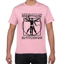 Last inn bildet i Galleri-visningsprogrammet, Da Vinci guitar funny T-Shirt men Vitruvian Man rock band Vintage Graphic Music Novelty streetwear t shirt men homme men clothes
