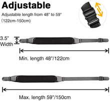 Last inn bildet i Galleri-visningsprogrammet, LEKATO LGS-1 Guitar Strap Adjustable 3D Sponge Filling Guitar Belts Acoustic Electric Guitar Strap Bass Belt 3.5&quot; Wide 6 Picks
