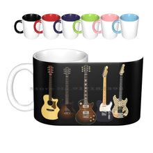 Last inn bildet i Galleri-visningsprogrammet, Guitars Ceramic Mugs Coffee Cups Milk Tea Mug Guitar Music Telecaster G Amd L Rampage Jerry Cantrell Alice In Chains C F
