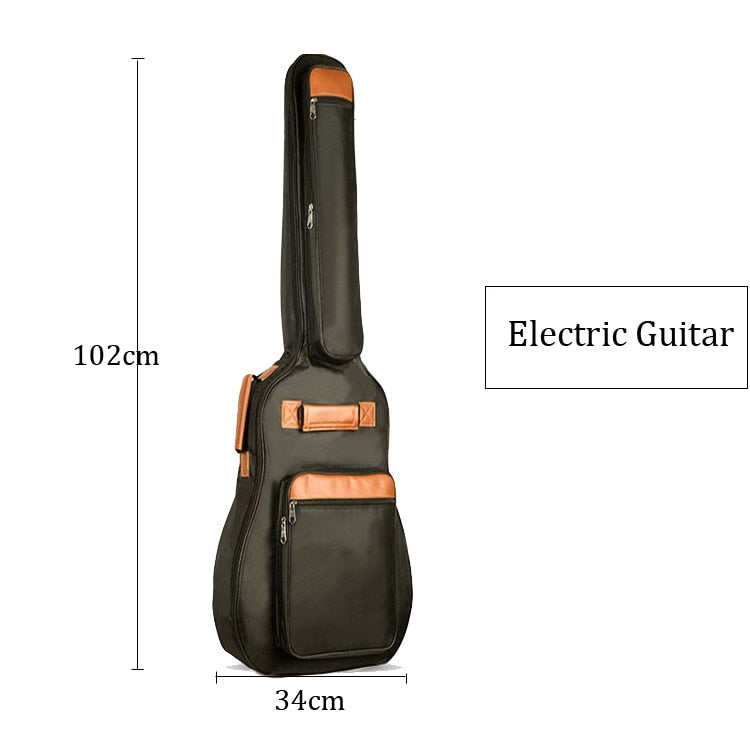 40 / 46 Inch Electric Guitar Bag Waterproof Electric Bass Bag 10mm Thicken Padded Gig Bag Case
