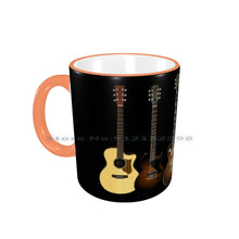 Last inn bildet i Galleri-visningsprogrammet, Guitars Ceramic Mugs Coffee Cups Milk Tea Mug Guitar Music Telecaster G Amd L Rampage Jerry Cantrell Alice In Chains C F
