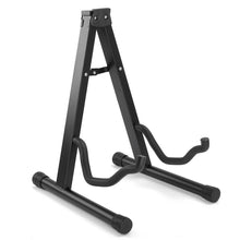 Last inn bildet i Galleri-visningsprogrammet, Portable Universal Guitar Stand Black Folding Tripod Stand Acoustic Classical Electric Guitar Stand Bass Holder Multifunctional
