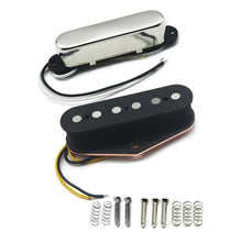 Last inn bildet i Galleri-visningsprogrammet, FLEOR Set of Neck+Bridge Alnico 5 Electric Guitar Pickup Single Coil TL Guitar Parts,Chrome/Golden/Black Choose
