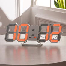 Last inn bildet i Galleri-visningsprogrammet, Digital Wall Clock 3D LED Alarm Clock Electronic Desk Clocks with Large Temperature 12/24 Hour Display
