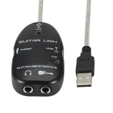 Last inn bildet i Galleri-visningsprogrammet, Eletric Guitar Cable Guitar to USB Interface Link Cable Adapter Audio Connector Recorder for PC/Computer Guitar Accessories
