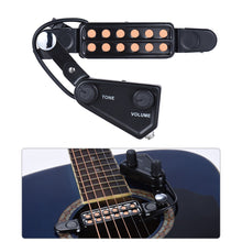 Last inn bildet i Galleri-visningsprogrammet, 12-hole Acoustic Guitar Sound Hole Pickup Magnetic Transducer with Tone Volume Controller Audio Cable Guitar Parts &amp; Accessories
