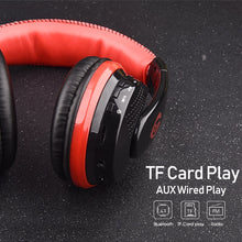 Last inn bildet i Galleri-visningsprogrammet, Over Ear Bluetooth Headphone Wireless Headset HiFi Bass Support Radio Micro SD Card AUX Play Handsfree Microphone
