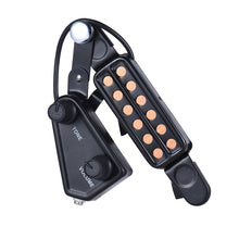 Last inn bildet i Galleri-visningsprogrammet, 12-hole Acoustic Guitar Sound Hole Pickup Magnetic Transducer with Tone Volume Controller Audio Cable Guitar Parts &amp; Accessories
