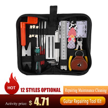 Last inn bildet i Galleri-visningsprogrammet, Guitar Repairing Tool Kit Electric Acoustic Guitar Ukulele Repairing Maintenance Cleaning Tool Accessories Kit
