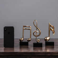 Last inn bildet i Galleri-visningsprogrammet, Home Decoration Music Note Crafts Wine Cabinet Decoration Art Resin Sculpture
