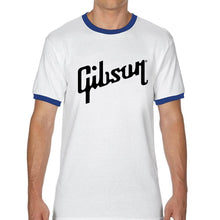 Last inn bildet i Galleri-visningsprogrammet, Mens Brand T-shirt Gibson Classic Logo Shirt Cool Gibson Lover Ringer Tees Funny Music Tees Streetwear Casual Tops
