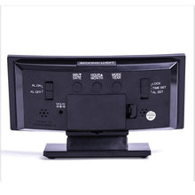 Last inn bildet i Galleri-visningsprogrammet, Electronic Clock Desktop Multi-function Alarm Clock Curved Mirror Clock External Power Supply
