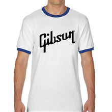 Last inn bildet i Galleri-visningsprogrammet, Mens Brand T-shirt Gibson Classic Logo Shirt Cool Gibson Lover Ringer Tees Funny Music Tees Streetwear Casual Tops
