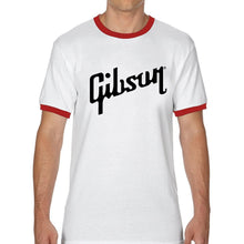 Last inn bildet i Galleri-visningsprogrammet, Mens Brand T-shirt Gibson Classic Logo Shirt Cool Gibson Lover Ringer Tees Funny Music Tees Streetwear Casual Tops
