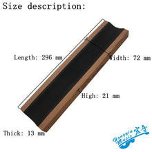 Last inn bildet i Galleri-visningsprogrammet, 1 Piece Guitar Bass Neck Rest Caul Neck Rest Sapele Wood Long Neck Support Guitar Fretwork Cork Lined 297*70*20mm
