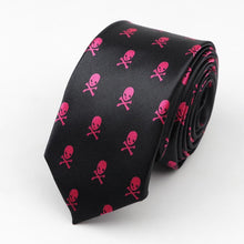 Last inn bildet i Galleri-visningsprogrammet, Classic Fashion Men&#39;s Skinny Tie Colorful Musical Notes Printed Piano Guitar Polyester 5cm Width Necktie Party Gift Accessory
