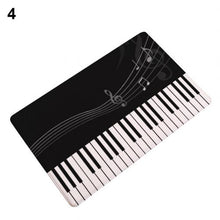 Last inn bildet i Galleri-visningsprogrammet, Music Note Piano Print Non-slip Door Mat Pad Kitchen Bathroom Carpet Rug Decor
