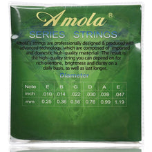 Last inn bildet i Galleri-visningsprogrammet, Amola 010 011 012 Wood Acoustic Guitar Strings Stainless Steel Wire Copper Alloy Winding 6 Strings Accessories Parts
