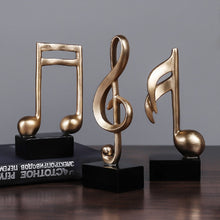 Last inn bildet i Galleri-visningsprogrammet, Home Decoration Music Note Crafts Wine Cabinet Decoration Art Resin Sculpture
