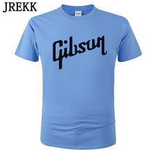 Last inn bildet i Galleri-visningsprogrammet, 2018 Summer New Gibson T Shirt Men Cotton O-Neck T-Shirt Male Short Sleeve Tshirt Hip Hop Homme Tee Tops Camisetas Hombre C36
