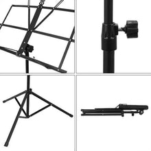 Last inn bildet i Galleri-visningsprogrammet, Guitar Folding Music Sheet Stand Portable Adjustable Lightweight Tripod Stand Aluminum Alloy Holder With Carry Bag For Violin
