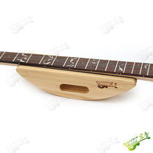 Last inn bildet i Galleri-visningsprogrammet, 1 Piece Guitar Bass Neck Rest Caul Semicircular Wooden Bracket Neck Support Guitar Fretwork Cork Lined260 x70x63mm

