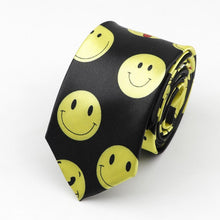 Last inn bildet i Galleri-visningsprogrammet, Classic Fashion Men&#39;s Skinny Tie Colorful Musical Notes Printed Piano Guitar Polyester 5cm Width Necktie Party Gift Accessory
