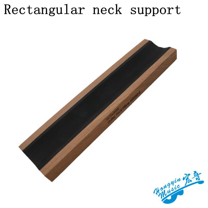 1 Piece Guitar Bass Neck Rest Caul Neck Rest Sapele Wood Long Neck Support Guitar Fretwork Cork Lined 297*70*20mm