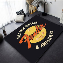 Last inn bildet i Galleri-visningsprogrammet, Fender Gibson Music Rug for living Room Drum kit Guitar Carpet Large Area Rug Decorative Floor Rug Tama Carpet Gift Bathmat
