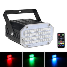 Last inn bildet i Galleri-visningsprogrammet, ALIEN 48 LED RGB UV White Strobe Lights Disco DJ Party Holiday Christmas Music Club Sound Activated Flash Stage Lighting Effect

