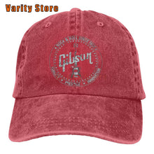 Last inn bildet i Galleri-visningsprogrammet, OOworld Gibson Since 1894 McCarty Les Paul Guitar Denim Cap for Women Baseball Cap for Men Unisex Cowboy Cap Hiphop Cap Sun Hat
