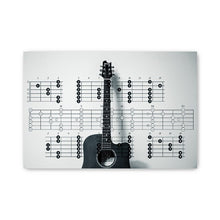 Last inn bildet i Galleri-visningsprogrammet, Modern Piano Guitar Chord Table The Basics of Music Canvas Painting Wall Print Home Art Posters for School Music Classroom Decor
