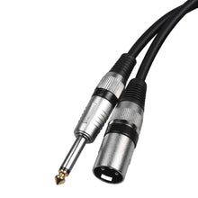 Last inn bildet i Galleri-visningsprogrammet, DREMAKE Mic Cord Jack 6.35mm 6.5mm Male to XLR Male 6.3mm 1/4&#39;&#39; to XLR Microphone Audio Cable for Speaker Guitar Amplifier AMP
