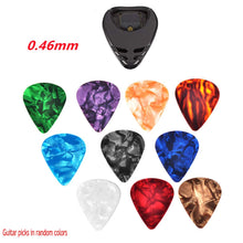 Last inn bildet i Galleri-visningsprogrammet, 10Pcs Guitar Picks &amp; Guitar Pick Holder Set for Acoustic Guitar Electric Guitar Bass Ukulele Stick-on Holder  Random Color
