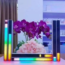 Last inn bildet i Galleri-visningsprogrammet, LED Light Bar Ambient RGB Sound Control App Control Pickup Voiceactivated Rhythm Lights Color Ambient Car Party Lamps of Music
