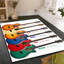 Last inn bildet i Galleri-visningsprogrammet, Music Is The Voice Of The Soul Guitar Room Bedroom Floor Mat Carpet rugs and carpets for home living room
