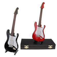 Last inn bildet i Galleri-visningsprogrammet, Mini Electric Guitar Model Miniature Decoration Musical Instruments with Case and Stand
