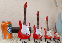 Last inn bildet i Galleri-visningsprogrammet, Mini Electric Guitar Model Miniature Decoration Musical Instruments with Case and Stand
